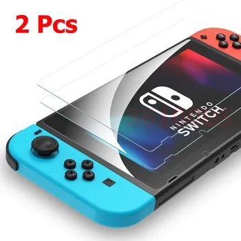 2 Paket Koruyucu Cam Nintendo Anahtarı Temperli Cam Ekran Koruyucu için Nintendo Anahtarı NS Cam Aksesuarları Ekran Filmi