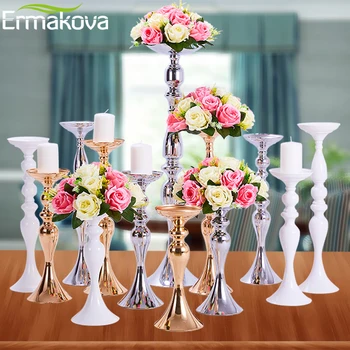 ERMAKOVA mumluklar Standı Sütun Şamdan Olay Yol Kurşun Çiçek Vazo Raf Masa Düğün Centerpieces Parti Yemeği Dekor