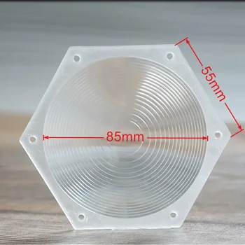 Fresnel Lens Altıgen Yuvarlak Cam Spot Çapı 85mm Sahne Lambası Büyüteç Dişli Lensler