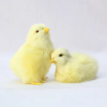 Simülasyon Güzel Civciv peluş oyuncak Çocuk Biliş Tavuk Modeli Heykelcik Gerçekçi Kürklü Hayvan Bebek Tavuk Paskalya Hediye Çocuklar