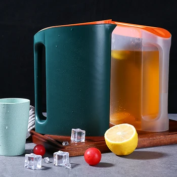 Su Sürahi Geniş ağızlı su sürahisi Konteyner soğuk çay su ısıtıcısı içecek Sürahi mutfak armatürleri Mutfak Stokta