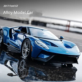 1: 36 Ford GT Spor araba geri çekin modelleri Diecasts Metal oyuncak araba modeli yüksek simülasyon kapı koleksiyonu hediye çocuklar için F3