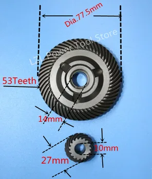 1 Çift Taç spiral konik dişli dişli seti için Yedek BOSCH GWS20 - 180 GWS24-180 GWS18-180 GWS19-180 GWS20-180JH GWS22 - 180 GWS2000