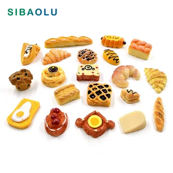 10 adet Yapay Gıda Kek Aperatif Ekmek Parti Mini Modeli Heykelcik Ev Dekor Minyatür Peri Bahçe Dekorasyon DIY Aksesuarları