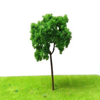 100 ADET Ho Ölçekli Tel Minyatür Model Ağaçları Bina Trenler Demiryolu Düzeni Manzara Manzara