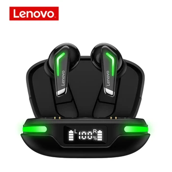 100 % Lenovo GM3 Bluetooth Kulaklıklar TWS oyun kulaklığı dijital ekran TWS Düşük Gecikme Kablosuz Kulaklık Gürültü İptal