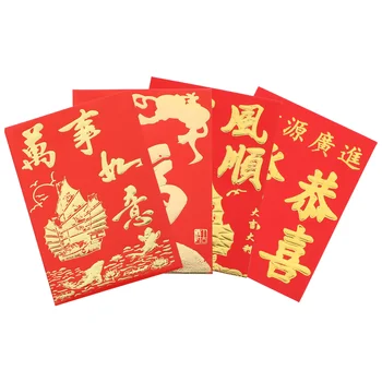 160 Adet Kırmızı Zarflar Çin Ay Yeni Yılı Kırmızı Paketleri Yaratıcı Para Çantaları