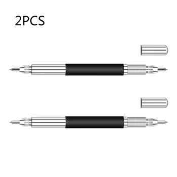 2 adet İpucu Scriber Kalem Elmas Metal İnşaat İşaretleme Gravür Aracı Cam Beton Ahşap Takı Oyma Kazıma El Aleti
