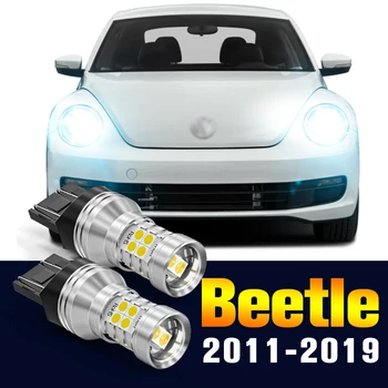 2 adet LED DRL gündüz çalışan far Ampul Lamba VW Volkswagen Beetle İçin 2011-2019 2012 2013 2014 2015 2016 2017 2018 Aksesuarları