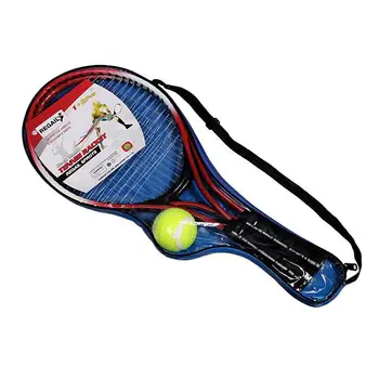 2 Adet / takım Tenis Raketi Pedalı Seti İki Kompozit Raketleri Raquete plaj tenisi Bir Top İçin Çanta İle Acemi Eğitim tenis