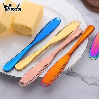2 Adet Çok Fonksiyonlu Peynir Bıçağı Paslanmaz Çelik Tereyağı Ekmek Reçel Bıçaklar Tatlı Tost Kahvaltı Aracı Peynir Serpme Aletleri