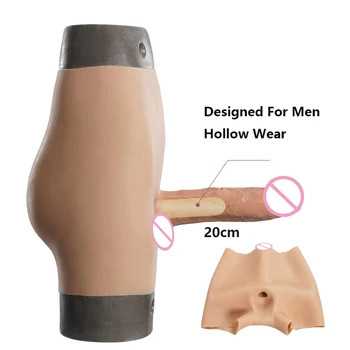 2021 Yeni Silikon Külot Lezbiyen Strapon Dildos Mastürbasyon Cihazı Gerçekçi Yapay Penis 20cm Penis Pantolon Seks Oyuncakları Erkekler İçin Eşcinsel