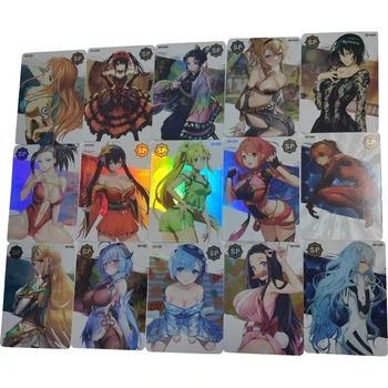 27 Adet / takım Anime Kız Flash Kartlar SP serisi iblis avcısı Tek Parça Rem ACG Seksi Kawaii Anime Oyunu Koleksiyon Kartları Hediye Oyuncaklar