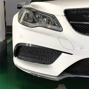 2x Araba Ön Tampon Splitter Havalandırma Kapakları Çerçeve Izgarası Dekoratif Düzeltir Mercedes-Benz E-class Coupe İçin C207 AMG Hattı 2013-2016
