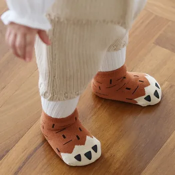 3 Pairs Paketi 2022 Yeni varış bebek çorap kalın kış çorap çocuk erkek kız bebek çift yüzlü yapışkanlı kaymaz çorap
