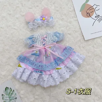 30cm oyuncak bebek giysileri 1/6 Bjd Oyuncak Aksesuarları Öğrenci Giyim Ekose Etek Moda Elbise ile Şapka Elbise Kız Prenses Elbise