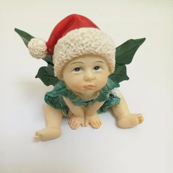 3D şapka elf bebek peri Noel Silikon kalıpları sabun kalıp silikon sabun kalıpları silika jel kalıp Aroma taş kalıpları mum kalıp