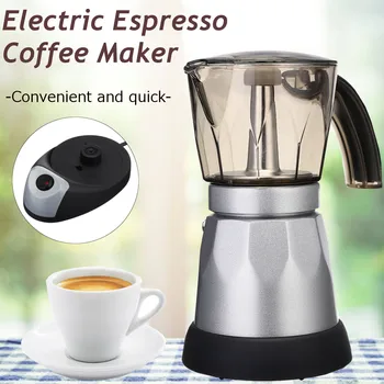 400 W Espresso İtalyan Mocha makinesi Kahve Percolators Elektrikli Moka Pot Taşınabilir Elektrikli Ofis Kahve Makinesi 220 V AB Tak