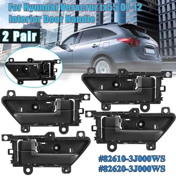 4X Araba-Styling İç Kapı Kolu Sol Sağ Yan Hyundai Veracruz için Ix55 2007-2012 82610-3J000 82620-3J00WS