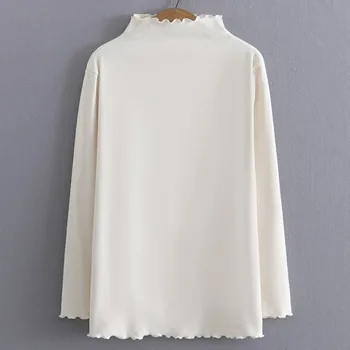 4XL Uzun Kollu T-Shirt Artı Boyutu Kadın Giyim Basit Düz Renk Tatlı Çift Taraflı Polar Üstleri Sonbahar Kış Gevşek Sıcak Tees