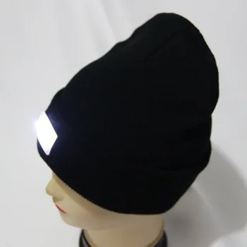 5 LED Spor Koşu Örme Bere Kap Örme Şapka Far El Feneri Torch Şapka Unisex Sıcak Kamp Güvenlik Görünür Yeni