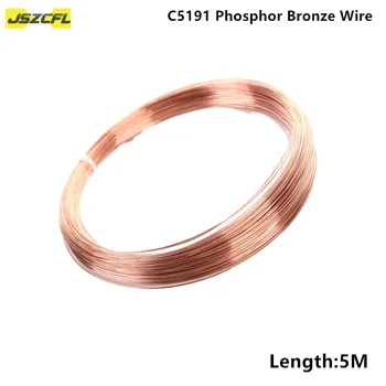 5M C5191 Fosfor Bronz Tel Çapı 0.2/0.3/0.4/0.5/0.6/0.7/0.8/1/1.5/1.8/2/2.5/3mm fosfor bakır tel DIY Malzeme