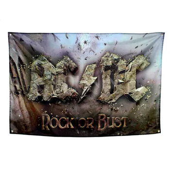 90x150cm Müzik Çubuğu Ağır Metal Rock Grubu Bayrağı