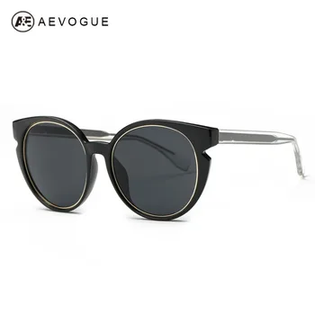 AEVOGUE Güneş Kadınlar Yeni Moda Kedi Göz Orijinal Marka Tasarımcısı Yaz Stil Vintage Gözlükleri uv400 ae0397
