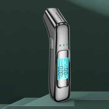 Araba Profesyonel Nefes Test Cihazı 10 Saniye Dijital Taşınabilir Şarj Edilebilir Breathalyzer Alkol Test Cihazı
