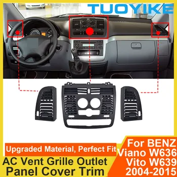 Araba Ön Sol Sağ AC Orta Merkezi Havalandırma ızgarası Çıkış Kapağı Paneli Trim İçin Mercedes Benz Vito Viano W636 W639 2004-2015