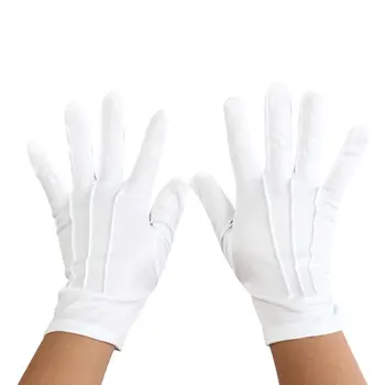 Beyaz pamuklu eldivenler Yıkanabilir Eller Koruma Pamuk beyaz eldivenler Erkek ve Kadın için İlkbahar Sonbahar Kış