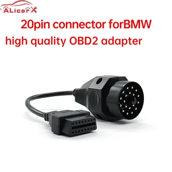 BMW araba bağlantı kablosu 20pin OBD2 16PİN Dişi erkek Konnektör e36 e39 X5 Z3 obd2 kablosu BMW 20 pinli konnektör