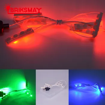 BRİKSMAX 3 Renk led ışık Kiti Dekore Edebilirsiniz Yapı Taşları Modeli Oyuncak Yapı Kiti DIY Oyuncak Çocuklar İçin noel hediyesi