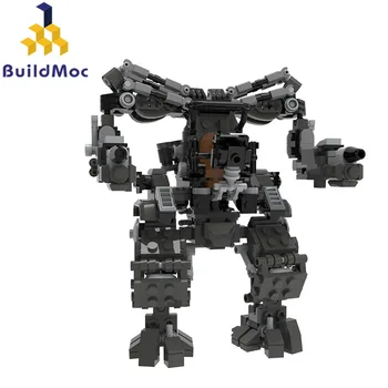 BuildMoc Siyah APU Matris Robot Yapı Taşları Kiti Matrixed Mecha Makinesi Film Serisi Tuğla Oyuncak Çocuklar İçin doğum günü hediyesi