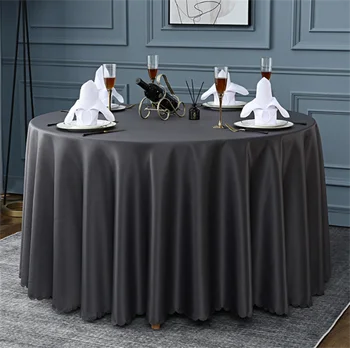 Dikdörtgen Polyester konferans masası Örtüsü Ins Tarzı Moda Yuvarlak Şekil Restoran Ziyafet Düğün Masa Örtüsü Kirli geçirmez