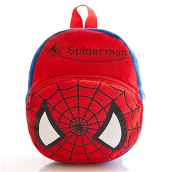 Disney Marvel Anime Peluş Sırt Çantası Avengers Örümcek Adam Demir Adam Mickey Mouse Figürü çocuk okul çantası Bebek Çizgi Film Paketi