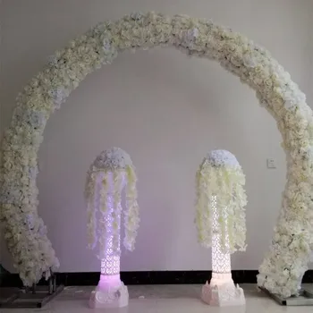 Düğün Dekorasyon Kemer Çiçek Satır Bükülmüş Daire Halka Raf DIY Aksesuarları Koridor Dekoratif Yol Alıntı Malzemeleri Ücretsiz Kargo
