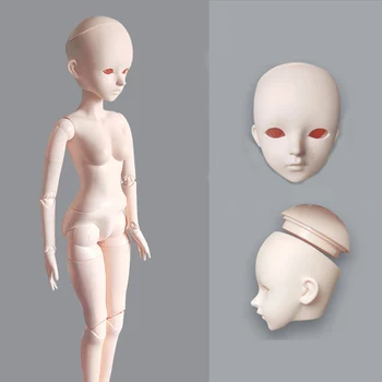 Hiçbir Makyaj Açık Kafa Bjd 1/3 Bebek Çıplak Vücut 60CM Kadın Eklemli Bebek Çıplak Model Bebek Aksesuarları Oyuncaklar kızlar için