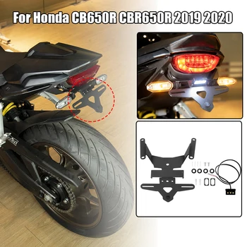 Honda için CB650R CBR650R 2019-2022 21 Çamurluk Eliminator Plaka Tutucu Braketi İle led ışık Motosiklet Aksesuarları Yeni