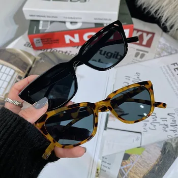Ins Popüler Küçük Kedi Gözü Güneş Gözlüğü Kadın Erkek Moda 2021 Vintage Marka Kadın Lüks kadın güneş gözlüğü Shades UV400 Gözlük