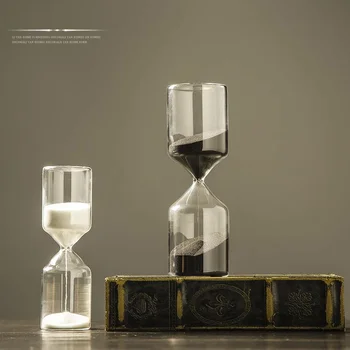 Iskandinav modern minimalist yaratıcı cam kum saati zamanlayıcı ev çalışma dekorasyon süsler el sanatları hediyeler