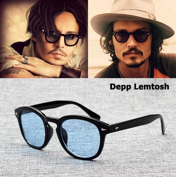JackJad 2021 Moda Johnny Depp Lemtosh Tarzı Güneş Gözlüğü Vintage Yuvarlak Tonu Okyanus Lens Marka Tasarım güneş gözlüğü Oculos De Sol