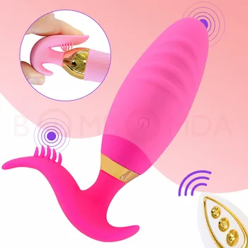Kablosuz Uzaktan Anal Vibratör Kadınlar İçin Seks Oyuncak Çiftler Görünmez Giyilebilir G Noktası Klitoris Stimualtion kurşun vibratör Yetişkin Oyuncak