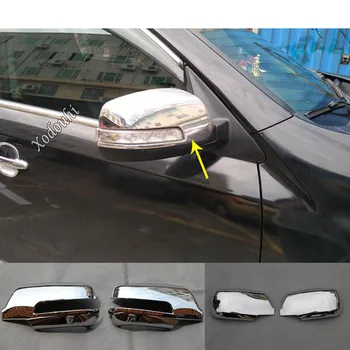Kia Sorento için L 2009 2010 2011 2012 Araba ABS Dekorasyon Sopa Dikiz Dikiz Yan Cam Ayna kapağı Trim Çerçeve Kaş
