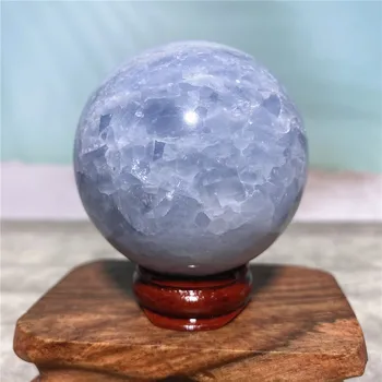 Kuvars Doğal Taş Celestite Küre Mavi Kristal Reiki Enerji Wichcraft Taşlar Mineraller İşi Topu seramik karo Ev