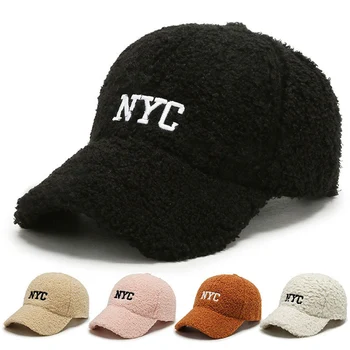 Kış Sıcak Erkek Kadın Beyzbol Şapkası Saf Renk Açık Spor Sonbahar Snapback NYC Nakış Hip Hop Moda Baba Şapka Gorras MZ0270