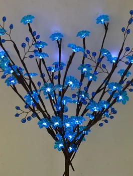 LED 3*AA Pil Türü Akrilik Çiçek ve Boncuk Şube Işığı 20
