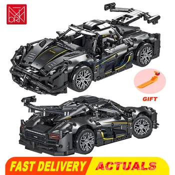 Lego ile uyumlu Mork Orijinal Yapı Taşları Hız Spor Araba Yarışı Hızlı Araç Teknik MOC Tuğla Seti Hediyeler Çocuk Oyuncakları