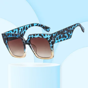 Marka Tasarımcı Güneş Gözlüğü Kadın Vintage Siyah Ayna güneş gözlüğü Moda Büyük Çerçeve Gözlük Degrade güneş gözlüğü Kadın UV400