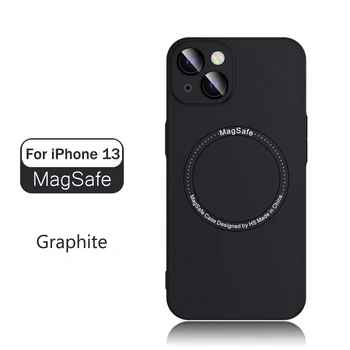 Mat Kılıf iPhone 13 Pro Max Magsafe İçin iPhone 12 Pro Max Kapak Lens Koruyucu Buzlu Funda Darbeye Dayanıklı Lüks Kabuk